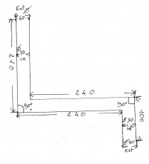 85mm - Manicotto Destra Opaco Nero 76mm - REDOX